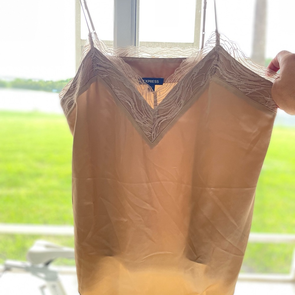 Silk Cami Champagne Blouse - Picture 3 of 3